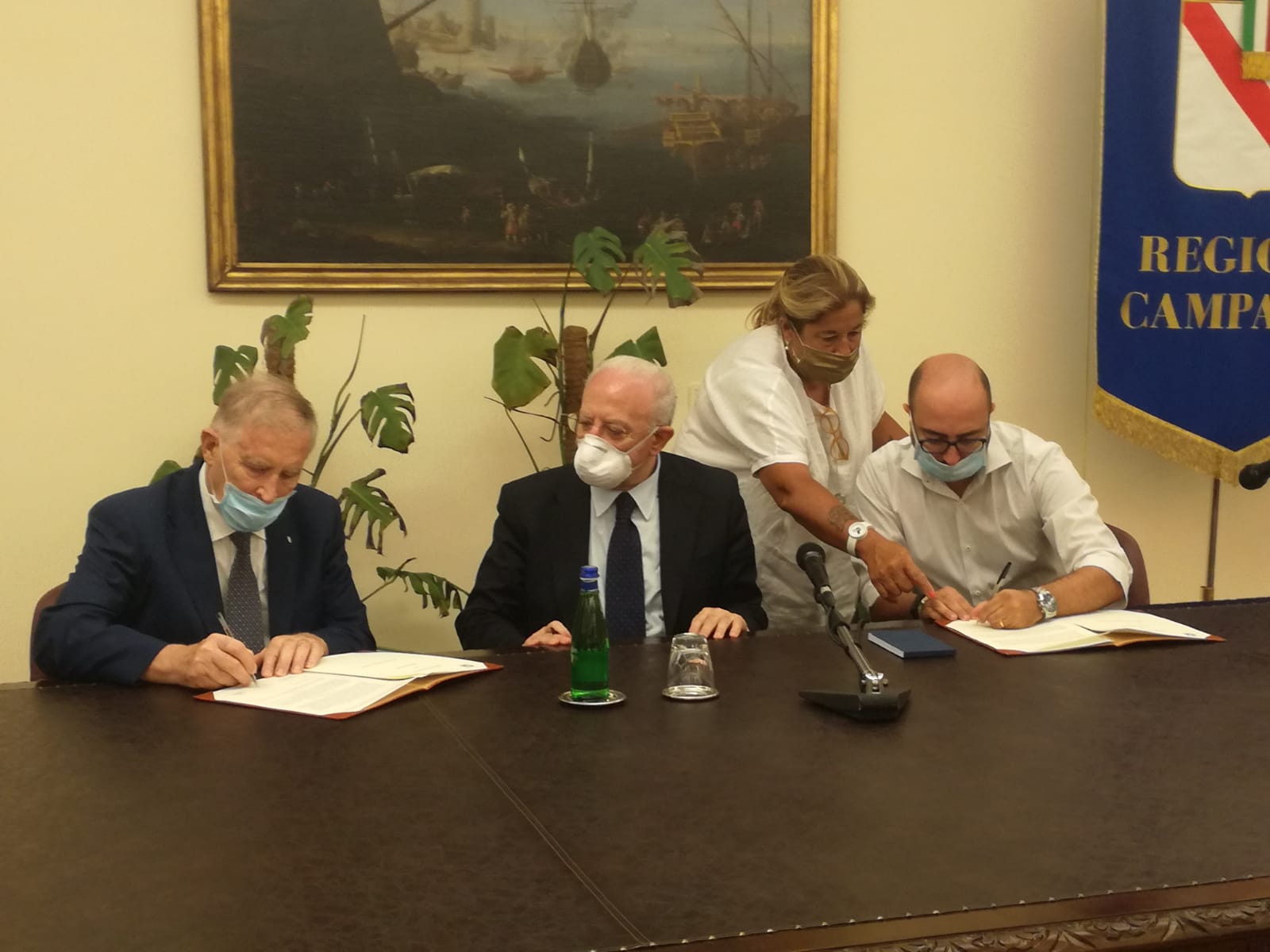 Roncelli De Luca e De Martino firmano protocollo